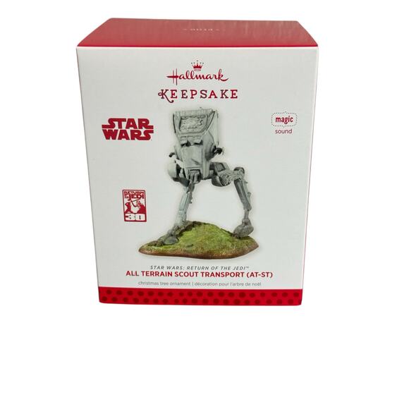 Hallmark Star Wars Return Jedi All Terrain Scout Transport SOUND Ornament Xmas - Picture 1 of 6